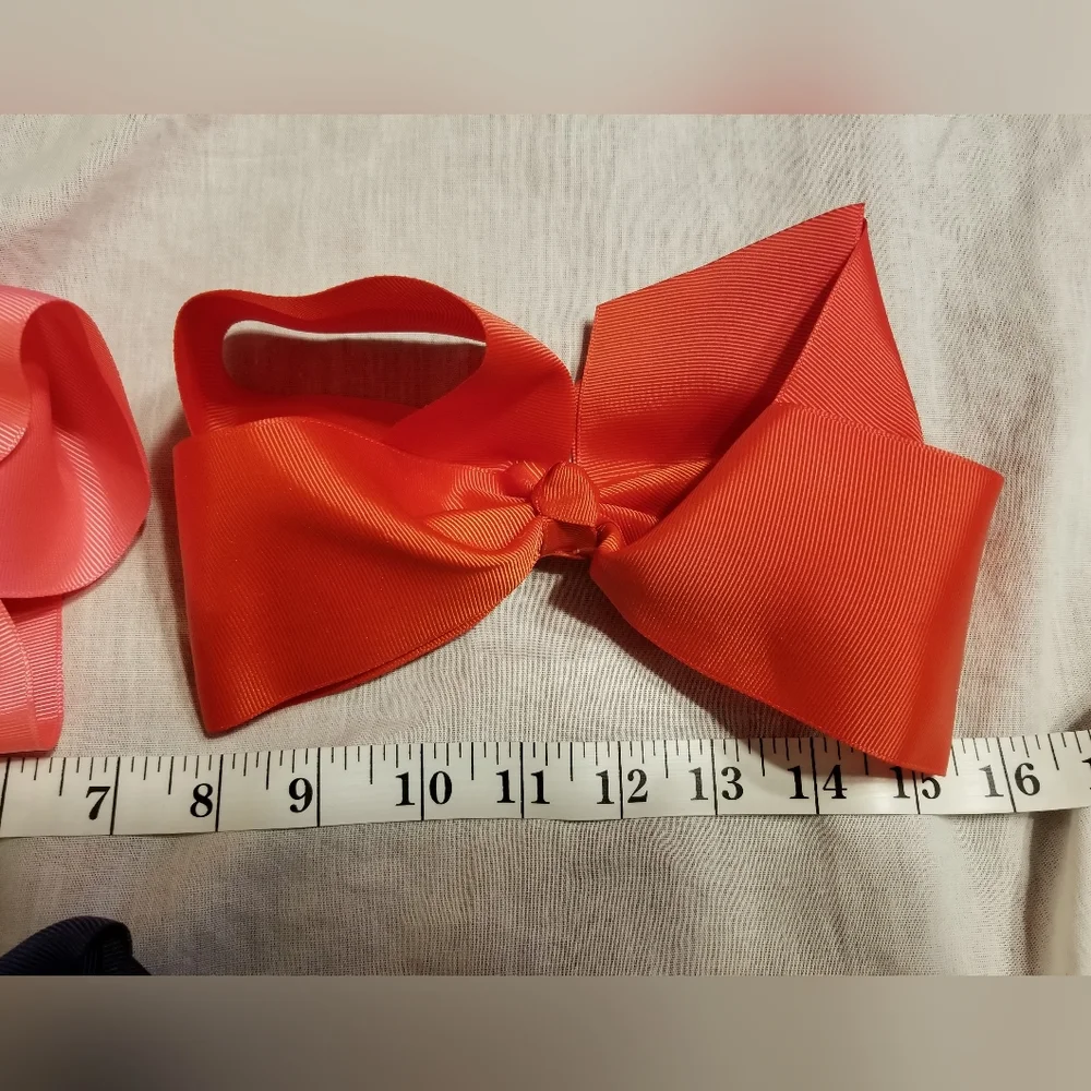 Lot of 3 Jumbo girls Bows for hair
